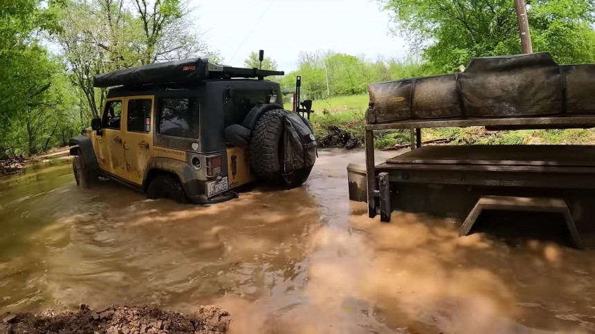 This Family Lives Full\-Time Off\-Road and Off\-Grid in an Ingenious Jeep and Trailer Setup
