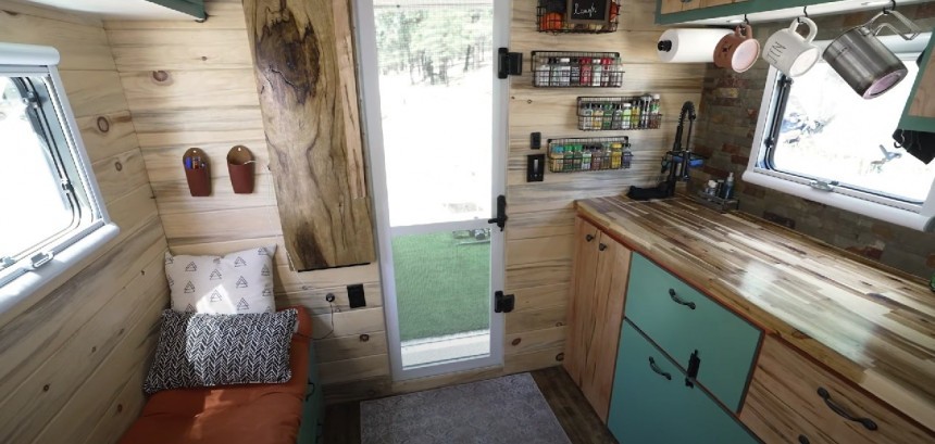 Family of four turns box truck into their ideal tine home on wheels