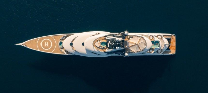 400\-ft Kismet megayacht is an exercise in opulent, sophisticated living at sea