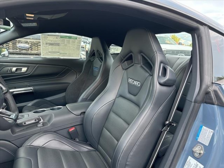 2024 Ford Mustang with two different Recaro seats