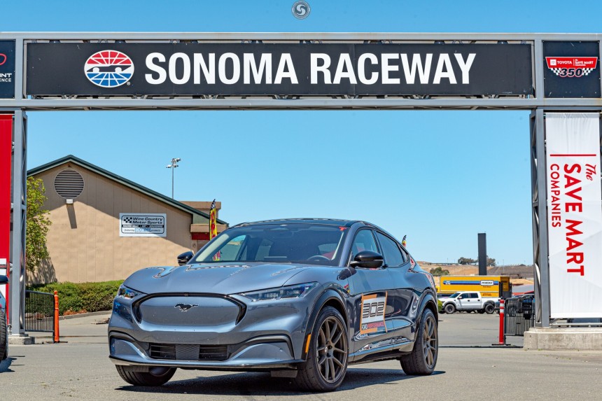Ford Mustang Mach\-E Goes to Sonoma Raceway