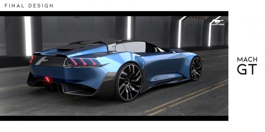 Ford Mustang Mach\-GT rendering