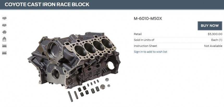 Ford Coyote Cast\-Iron Block