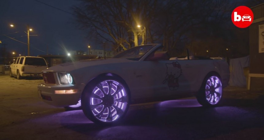 The Hello Kitty Ford Mustang took 8 years and \$30,000 so far to make