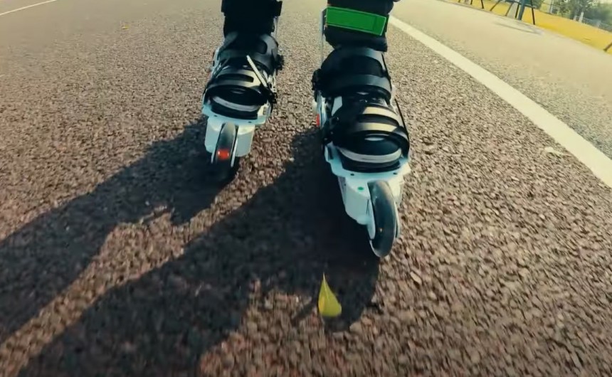 The JoyErider e\-skates are the first of the kind to be controlled with foot gestures, not an RC