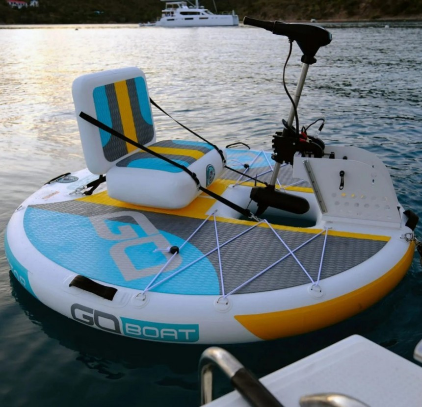 GoBoat 2\.0 is an inflatable watercraft that will make your commute, family outings, and fishing trips more fun