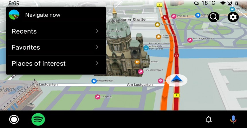 Sygic navigation on Android Auto