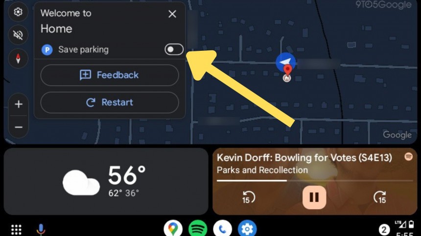 The new Google Maps feature on Android Auto