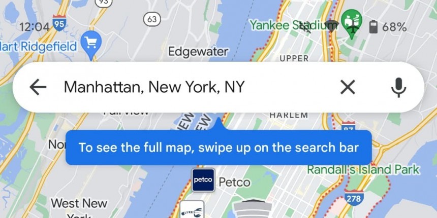 The new Google Maps gesture