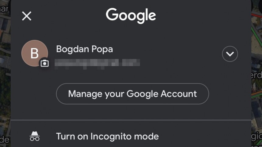 Activating Incognito mode