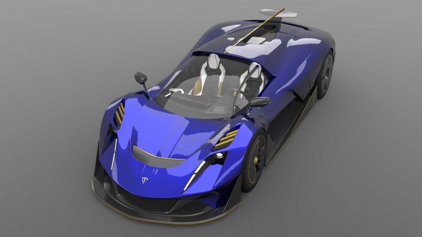 This is the SD\+ hypercar, coming out in 2022 from Albania, at a top speed of over 500 kph \(311 mph\)