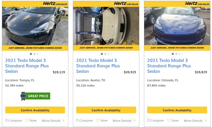 Hertz is renewing its Tesla fleet