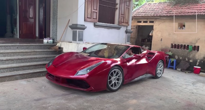 Ferrari 488 GTB replica cost \$1,000 to make, is now a viral star