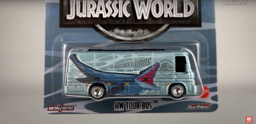 Hot Wheels Meets Jurassic World for a Set of Five Cars With Dinosaur\-Inspired Liveries