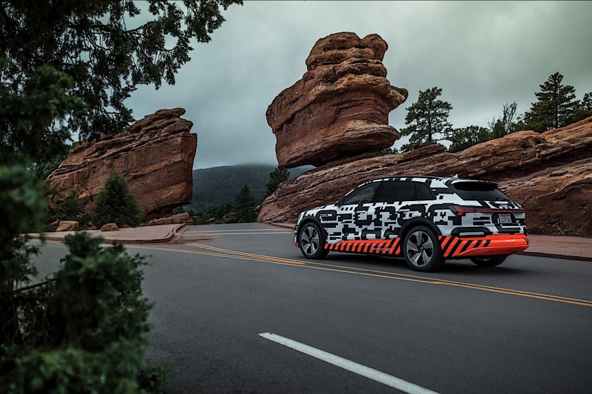 2019 Audi e\-tron SUV at Pikes Peak