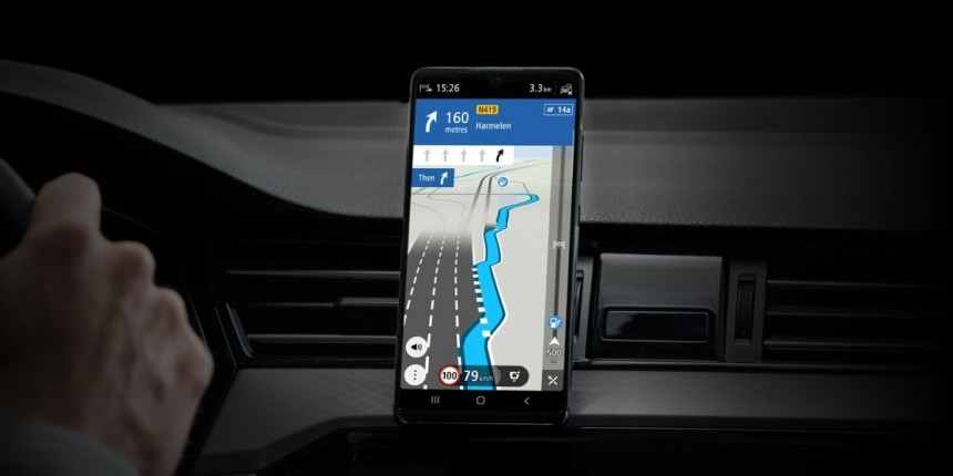 TomTom navigation on smartphone