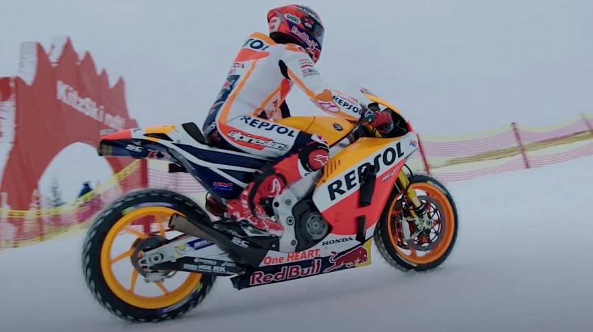 MotoGP champion Marc Marquez's Honda RC213V