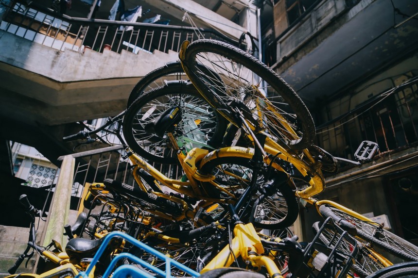 Pile of Bicycles