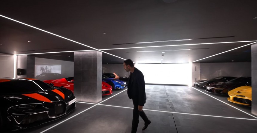 Modernist \$40 million villa has a custom, underwater garage that can fit 14 cars