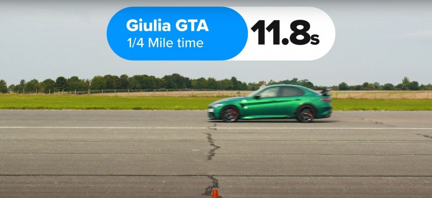 It's Giulia GTA vs Quadrifoglio in 1,036\-HP Race Down the 1/4\-Mile, Alfa Romeo Wins