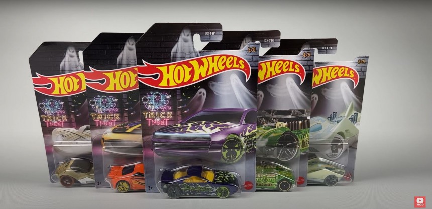 It's Trick or Treat Time With Set of Five Hot Wheels Fantasy Cars