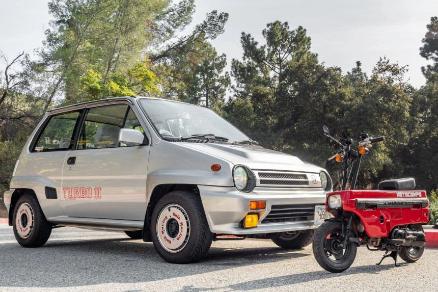 Honda City Turbo and Motocompo