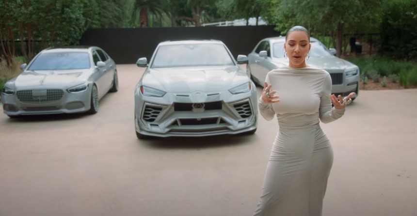 Kim Kardashian shows off her "fave" rides, all in matte gray