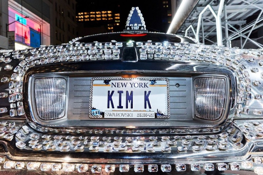 Kim Kardashian gets her own matching Crystal Car from Swarovski for launch event