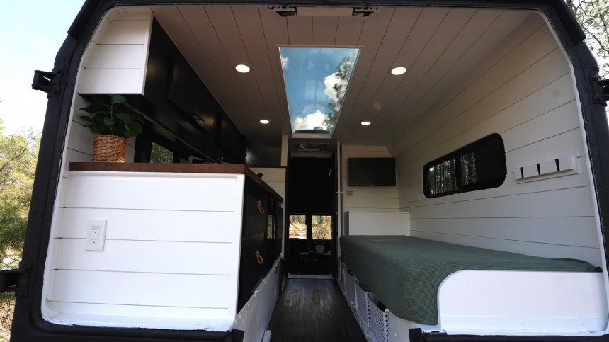 Mean\-Looking Humvee Hides a Deluxe and Modern Tiny Home Interior, It Even Has a Bathroom