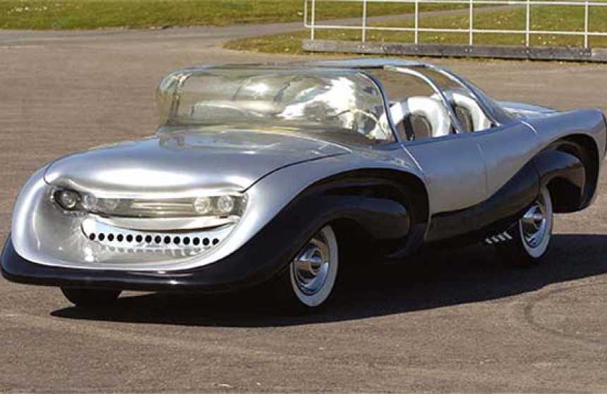 The Aurora concept \(1957\) aimed to be the world's safest car\. It was also the ugliest