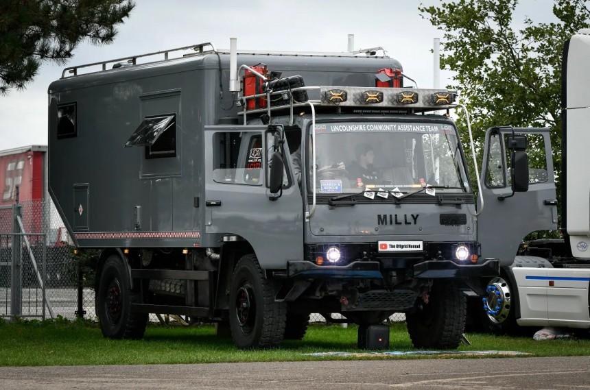 Ex\-military DAF truck now lives as Milly, the self\-sufficient mobile home
