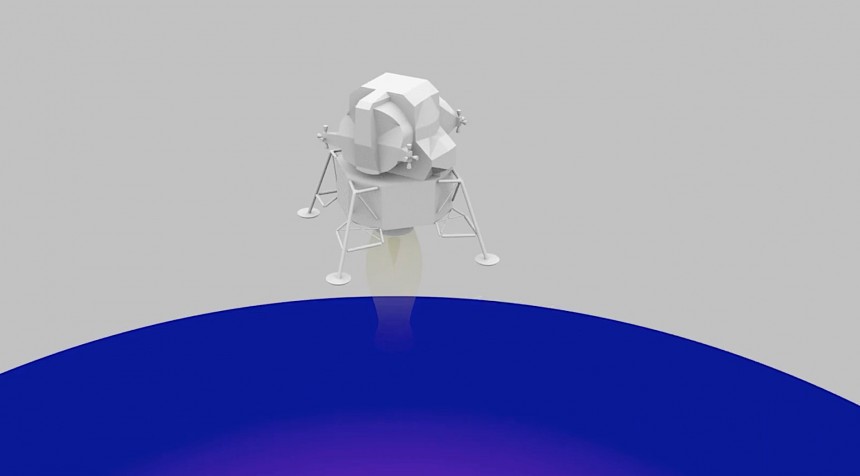 Pleiades supercomputer sim of Apollo 12 landing