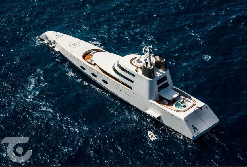 Motor Yacht A, designed by Philippe Starck and built by Blohm & Voss in 2008 \(\$300 million\)
