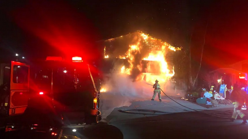 Tesla Model S Fire in San Ramon, California