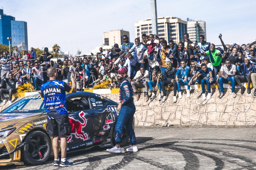 Red Bull Drift King Ahmad Daham in Nairobi