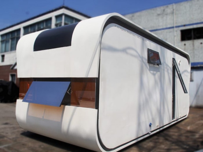 Cube Two is a tiny house for a family of 3 or 4, can run on solar power and has its own AI
