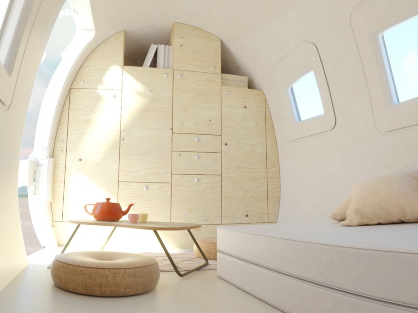 Space by Ecocapsule is a mobile tiny home that's partly self\-sufficient, ideal for glamping
