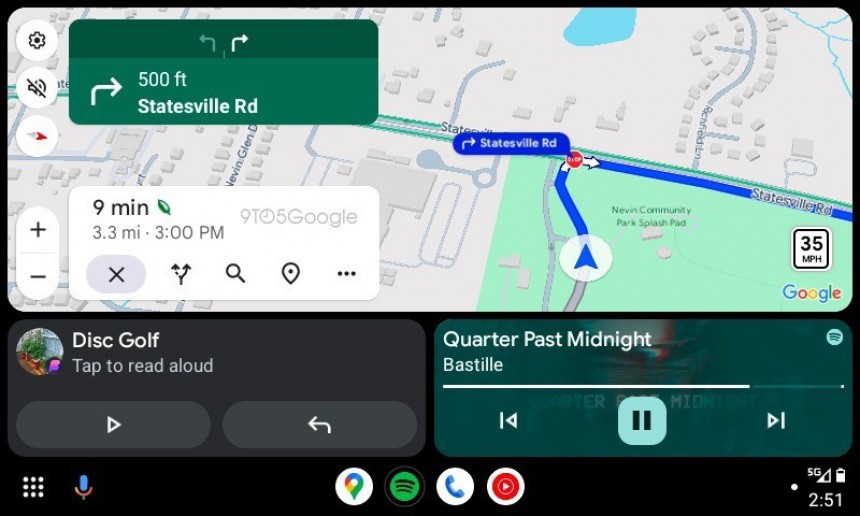 Google Maps 3D buildings on Android Auto