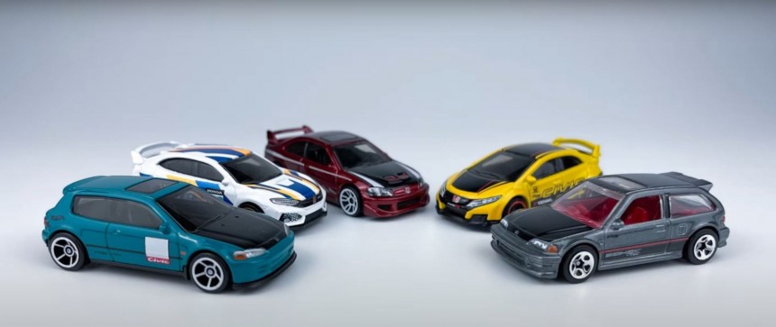 New Hot Wheels Series Reveals Honda Civic Evolution From 1990 to 2018 ...