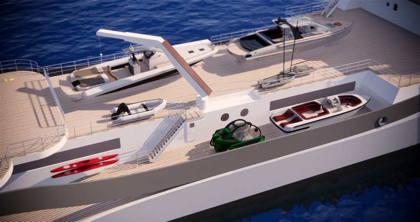 Protean 95 is a multi\-purpose vessel for a "no limits" platform for exploring the world