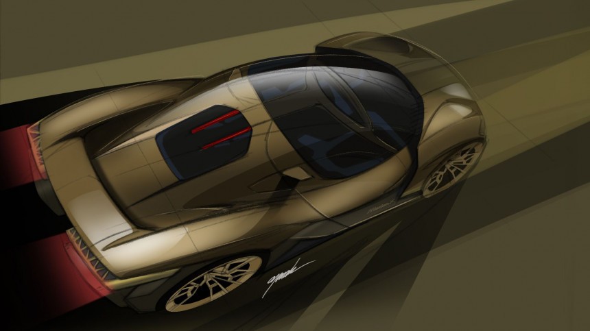 Porsche Mission X sketch