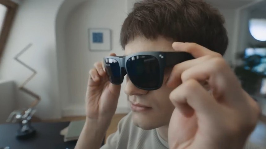 The NXTWEAR S XR Glasses bring the cinema experience with crisp visuals and excellent audio on the bridge of your nose