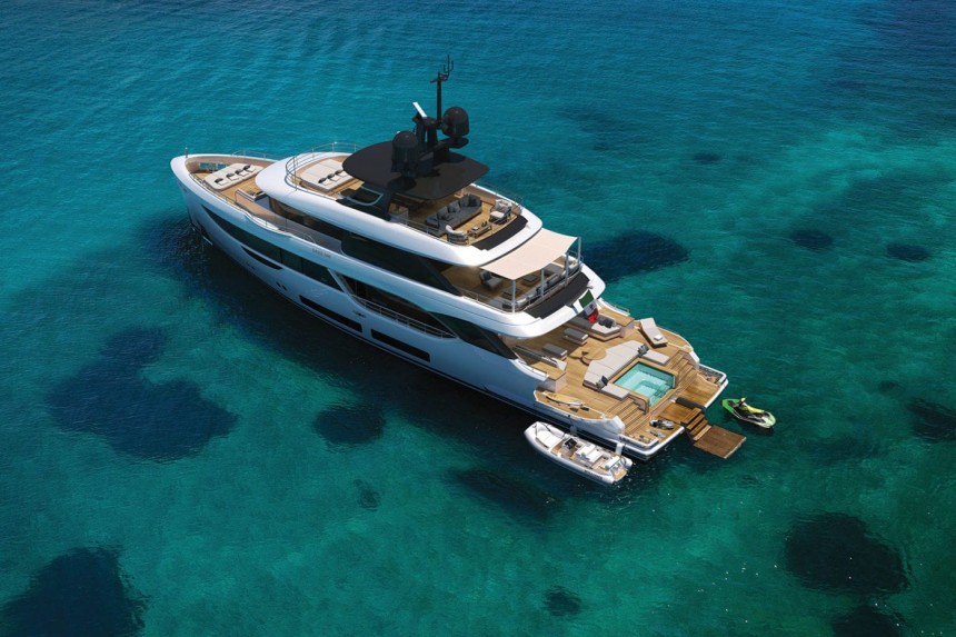 Oasis Deck is a new superyacht feature by Benetti, reinventing the now\-standard beach club on larger yachts