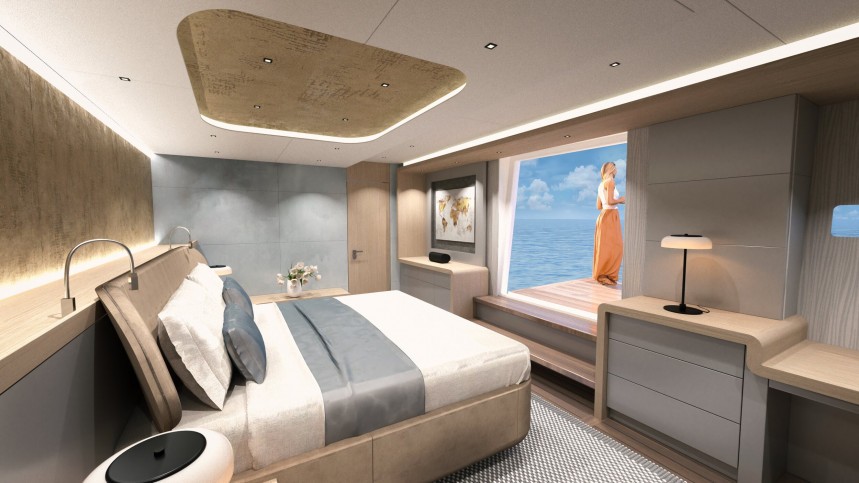 Ocean Eco 90 Catamaran Owner's Suite