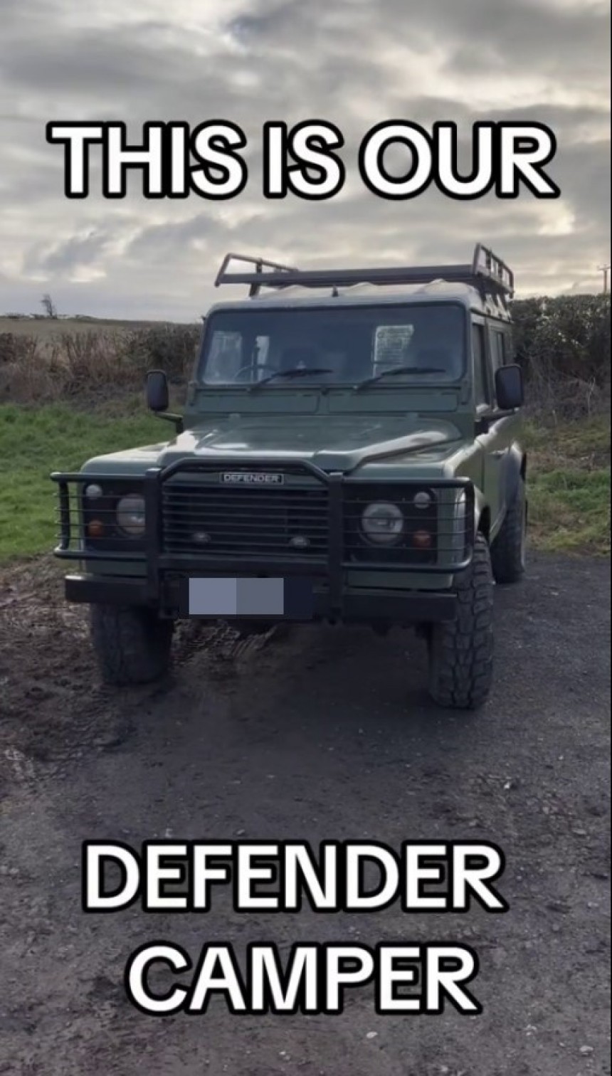 1988 Land Rover Defender 110 has been converted into a camper, is ready to hit the road