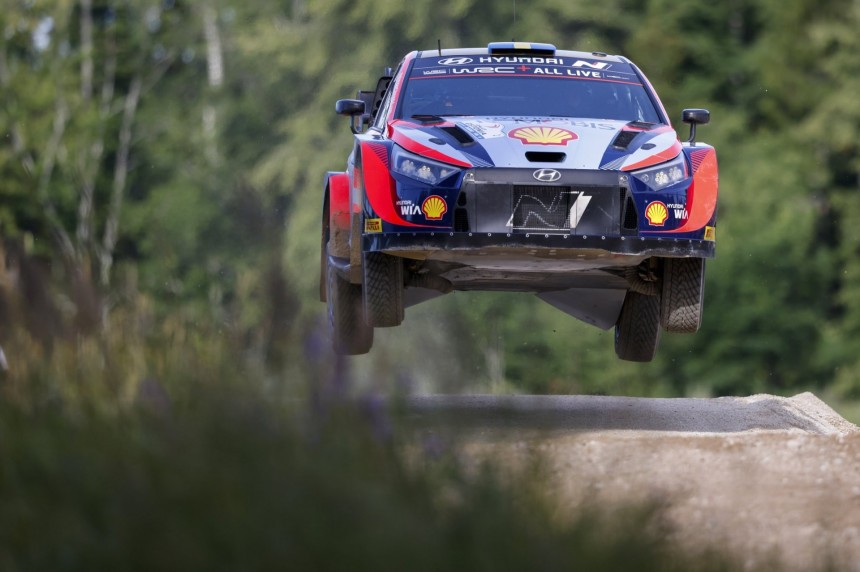 Oliver Solberg in the WRC