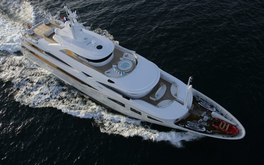 Maraya is a \$65 million superyacht delivered in 2008, currently owned by entrepreneur Diddy