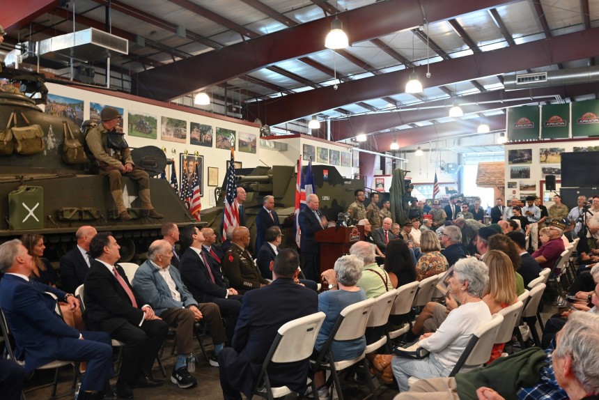 Normandy Veterans Gather at New York Tank Museum for 80th D\-Day Reunion