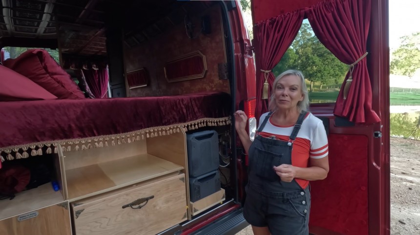 This unique camper van blends charming Victorian design with modern touches