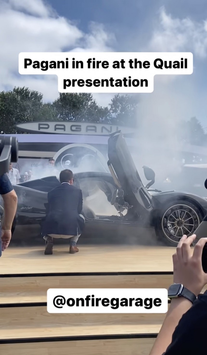 Everyone thought that the Pagani Utopia was on fire